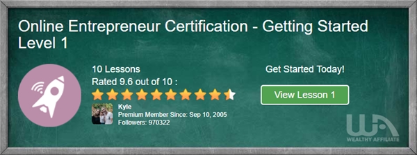Online Enterpreneur Certification Course