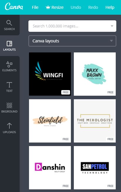 create logo canva