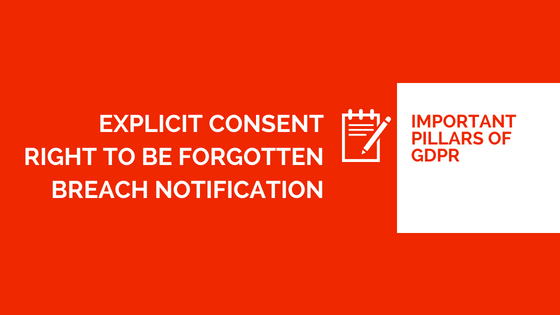 GDPR important pillars