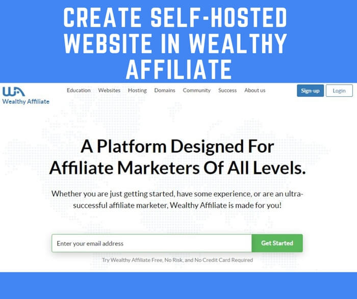 Create Self-Hosted Website in Wealthy Affiliate