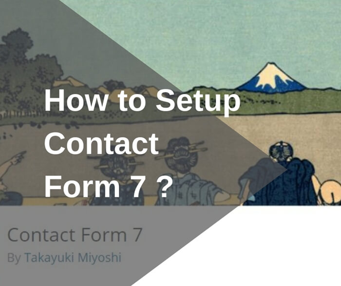 How to setup contact form 7